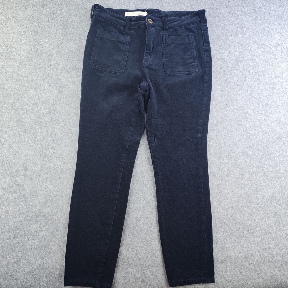 Pilcro and the Letterpress Pants‎ Women's 29p Corduroy Blue Skinny Patch Pockets